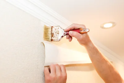 Pose de papier peint à Wahlbach — revêtements muraux et toiles de verre